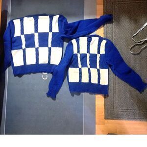 Hand knit His & Hers or adult & kid Cable knit sweaters! Large & Small to Med Sz